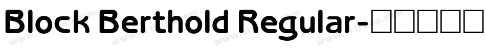 Block Berthold Regular字体转换